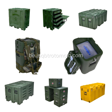 Трывалы чахол для транспарціроўкі абсталявання Roto Molded – воданепранікальны ўдаратрывалы скрыню для захоўвання для абароны і тактычнага выкарыстання